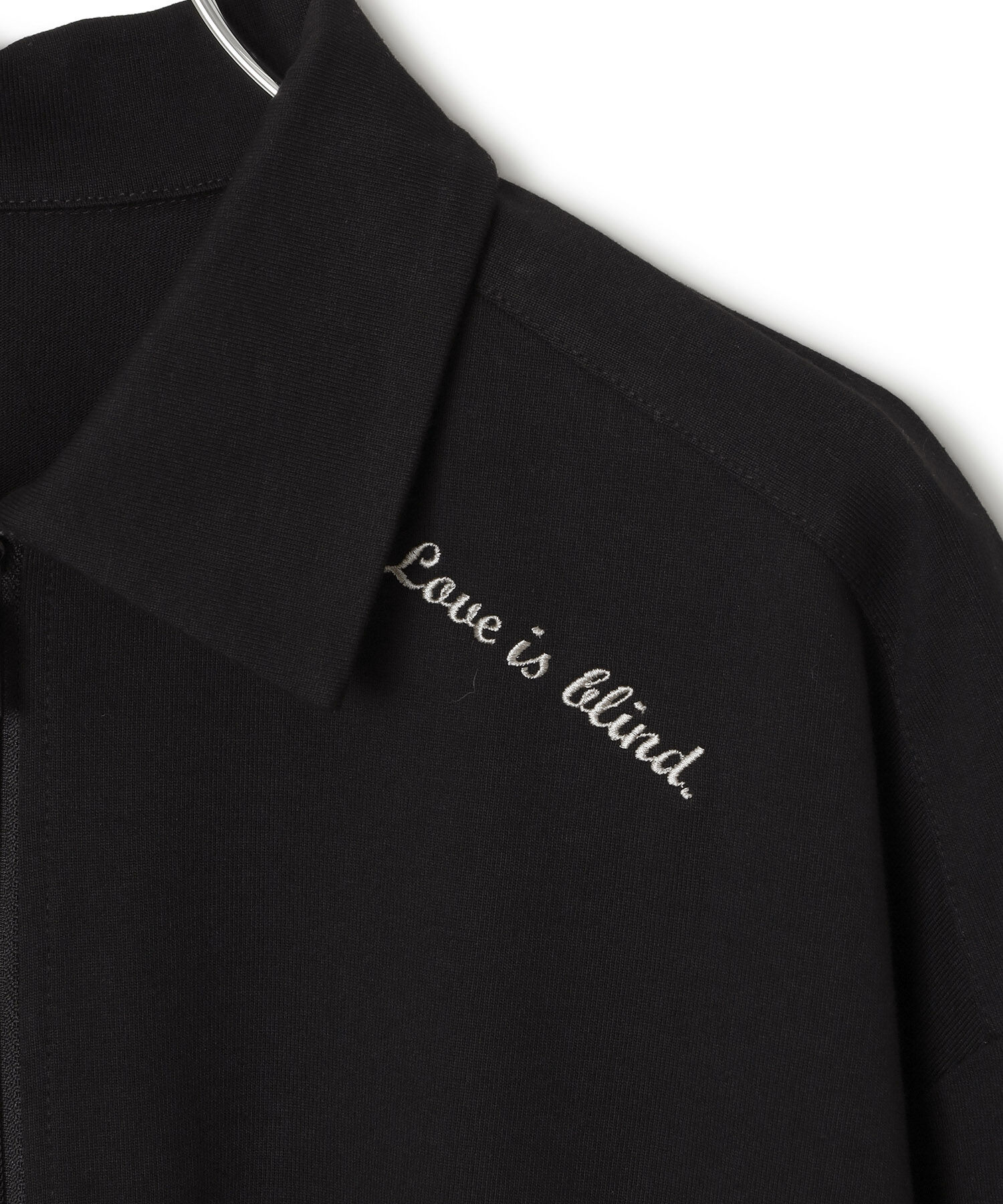 ADAM ET ROPE'「【WEB限定・洗える】ミックスロゴ刺繍ハーフジップロンT」|Tシャツ・カットソー|