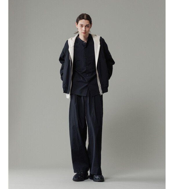 ADAM ET ROPE'「ストレッチナイロン ボンバージャケット / MA-1 / 接触冷感 / セットアップ対応」|ブルゾン・スタジャン|