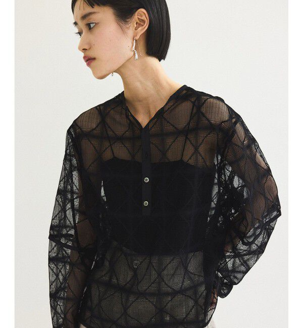 ADAM ET ROPE'「スクエアレースプルオーバー」|Tシャツ・カットソー|