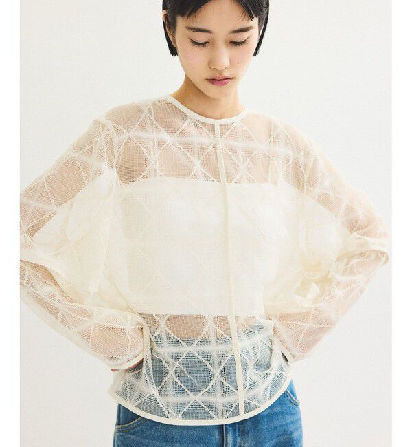 ADAM ET ROPE'「スクエアレースプルオーバー」|Tシャツ・カットソー|キナリ(16)