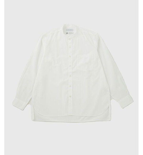 ADAM ET ROPE'「【Sea Island Cotton】バンドカラー シャツ」|シャツ・ブラウス|