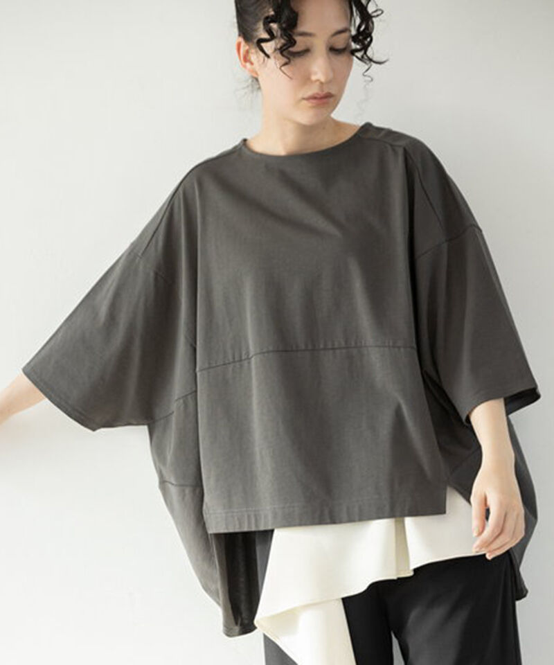 「バックロングコクーンプルオーバー」|Tシャツ・カットソー|CHARCOAL