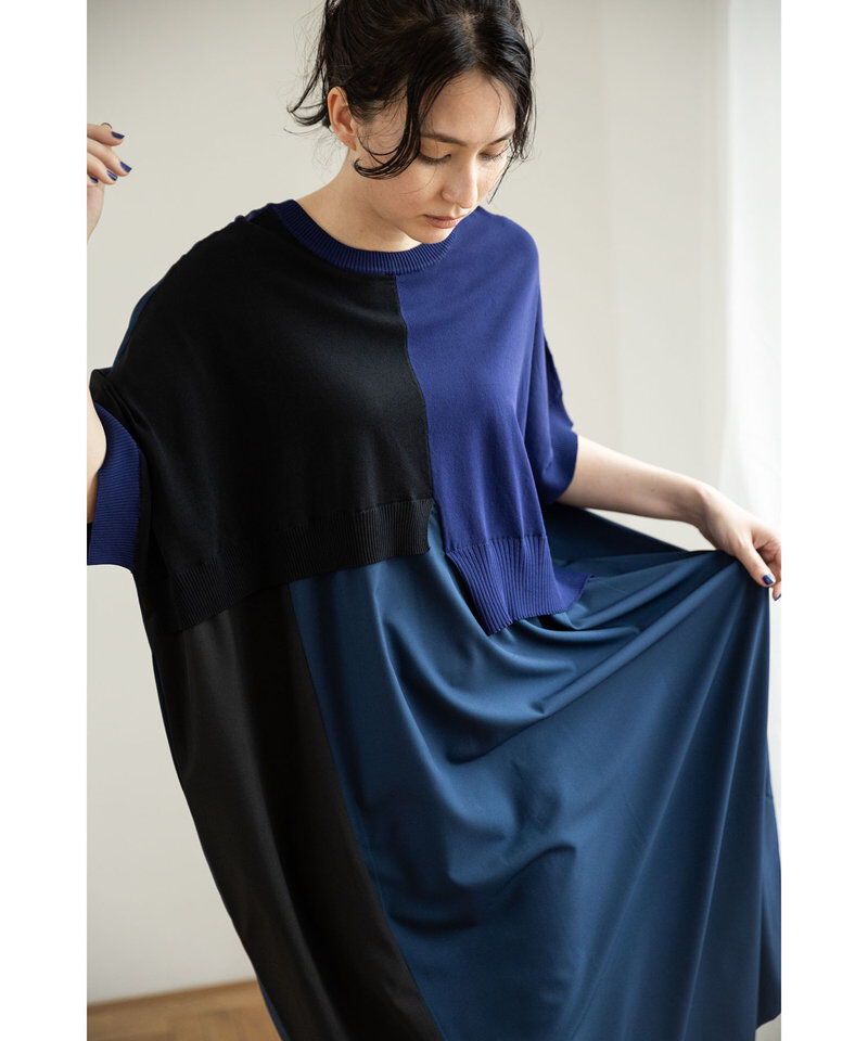  「2WAY切替ニットワンピース」|ワンピース|