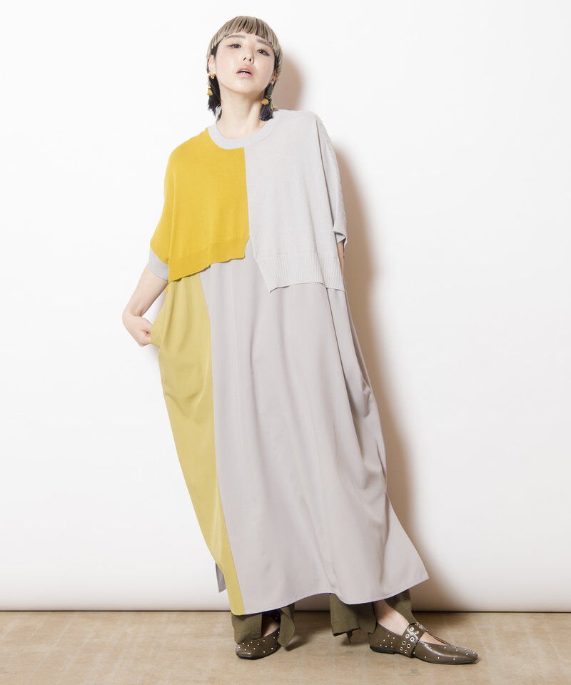  「2WAY切替ニットワンピース」|ワンピース|