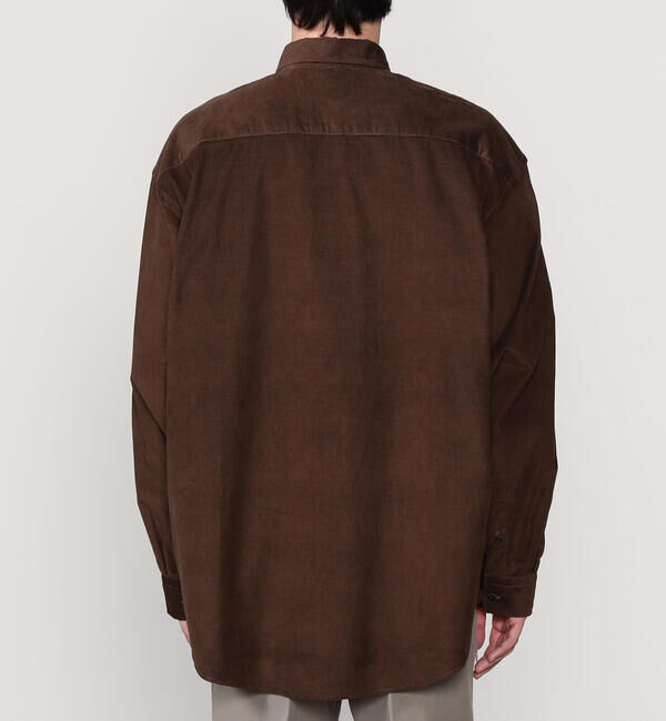 GYMPHLEX「Gymphlex | コーデュロイ ボタンダウン長袖ワイドシャツ MEN」|シャツ・ブラウス|