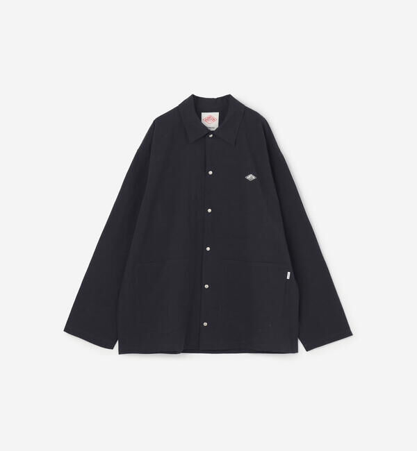  「DANTON | コットンリネン カバーオールシャツ MEN」|その他|NAVY