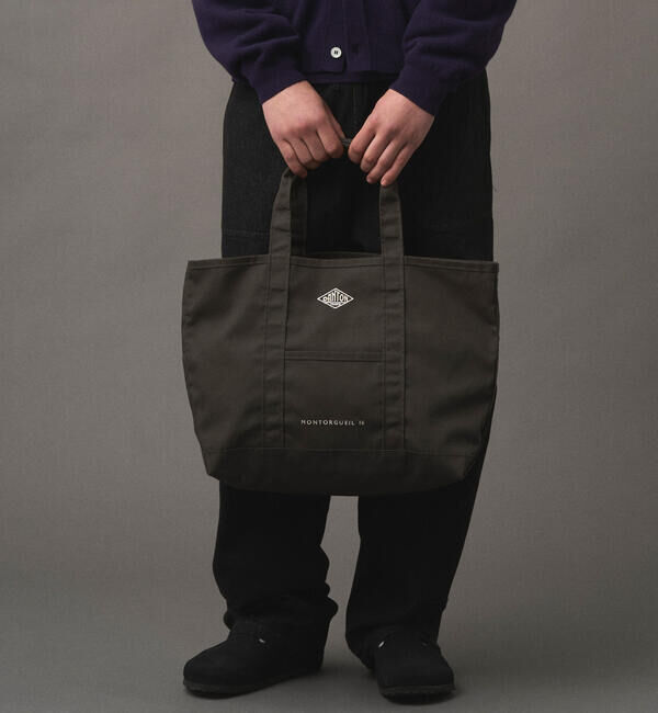 DANTON「DANTON | キャンバス マルシェバッグ MONTORGUEIL」|トートバッグ|CHARCOAL