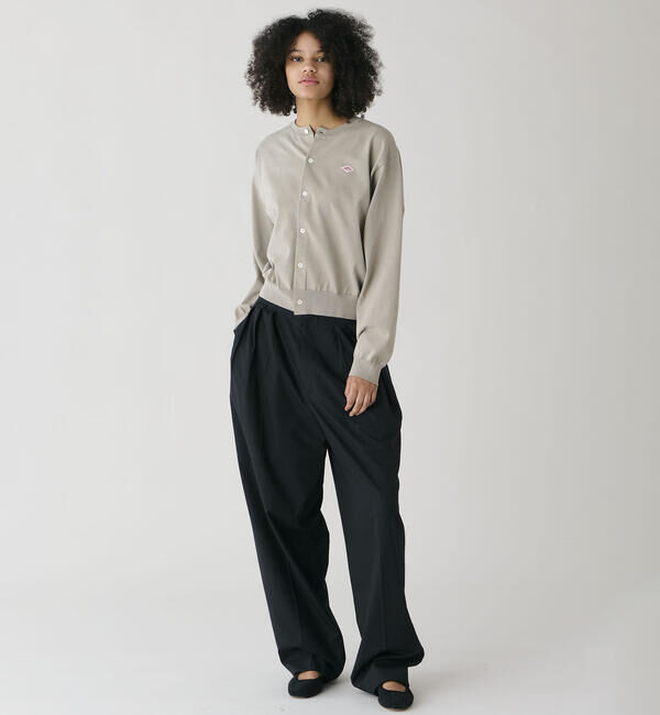 DANTON「DANTON | ジャージーニット クルーネック長袖カーディガン WOMEN」|ニット・セーター|