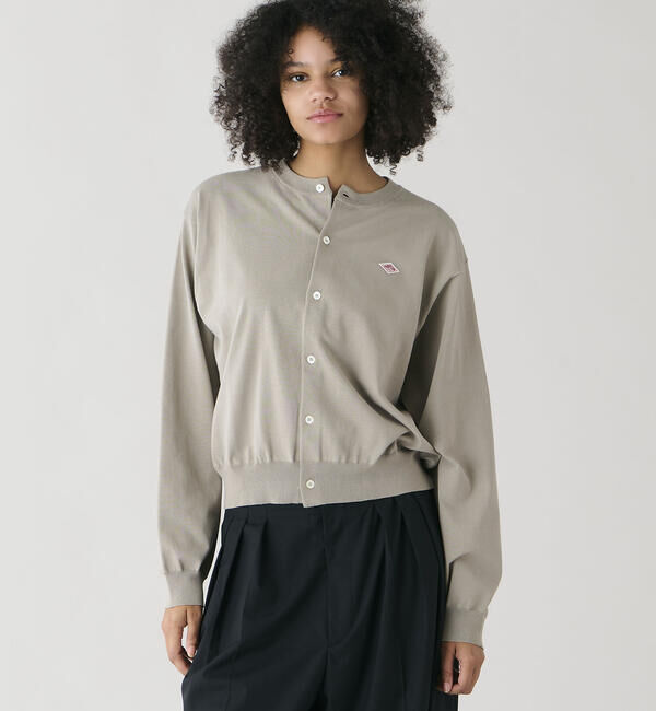 DANTON「DANTON | ジャージーニット クルーネック長袖カーディガン WOMEN」|ニット・セーター|