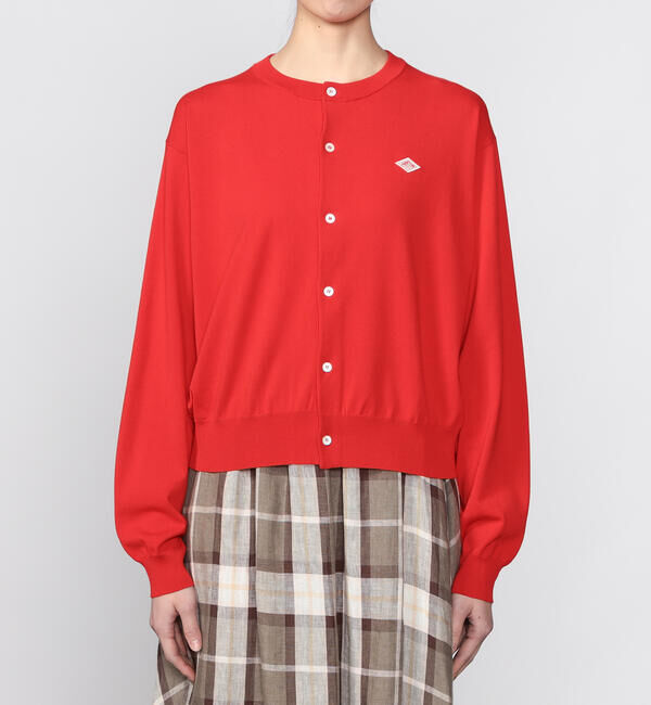DANTON「DANTON | ジャージーニット クルーネック長袖カーディガン WOMEN」|ニット・セーター|
