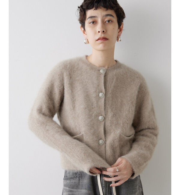  「カシミヤ混ファーニットジャケット」|ニット・セーター|