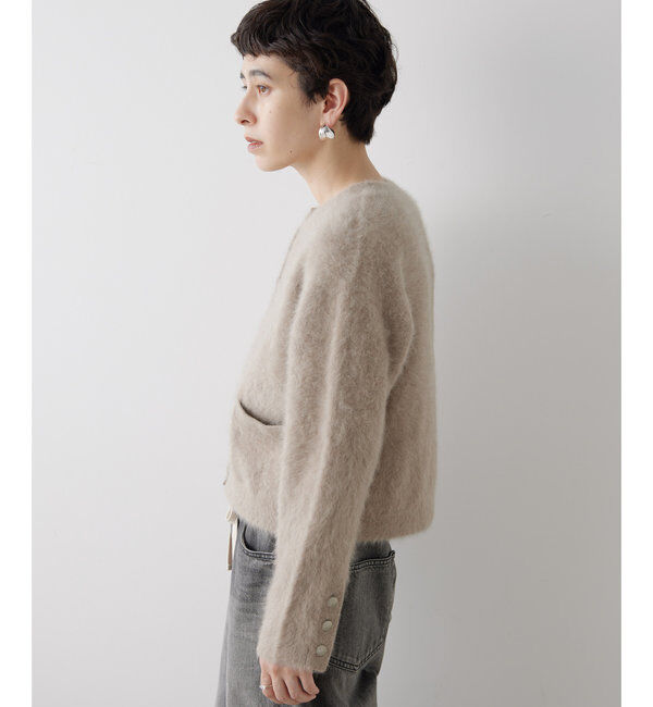  「カシミヤ混ファーニットジャケット」|ニット・セーター|