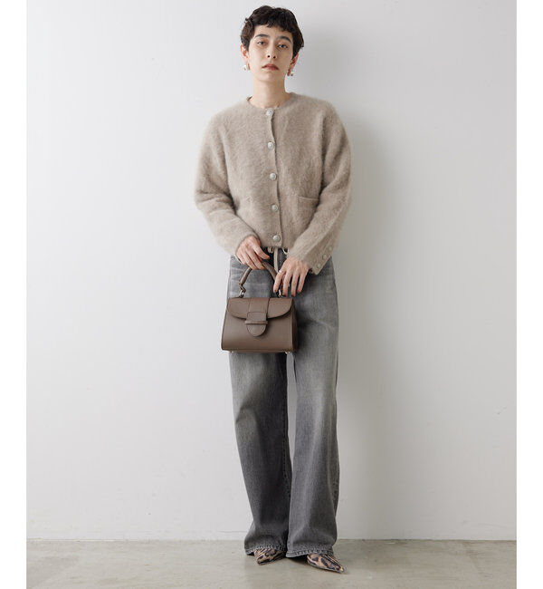  「カシミヤ混ファーニットジャケット」|ニット・セーター|