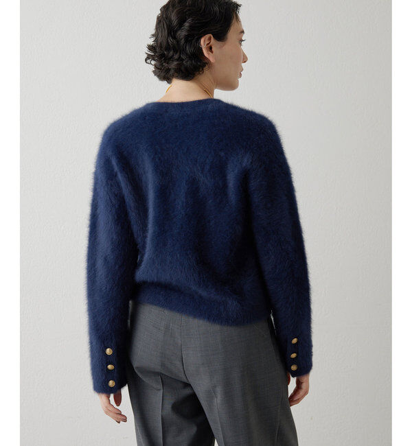  「カシミヤ混ファーニットジャケット」|ニット・セーター|