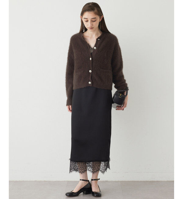  「カシミヤ混ファーニットジャケット」|ニット・セーター|