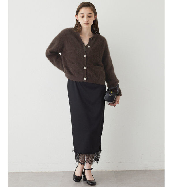  「カシミヤ混ファーニットジャケット」|ニット・セーター|