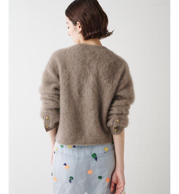  「カシミヤ混ファーニットジャケット」|ニット・セーター|