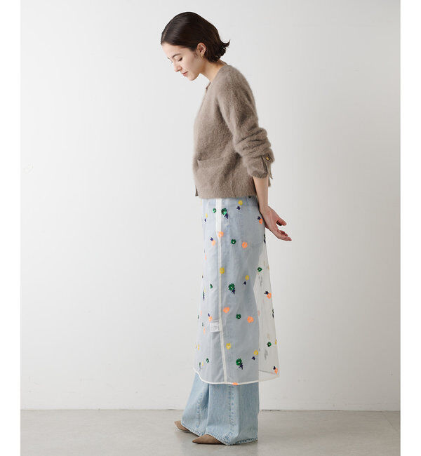  「カシミヤ混ファーニットジャケット」|ニット・セーター|