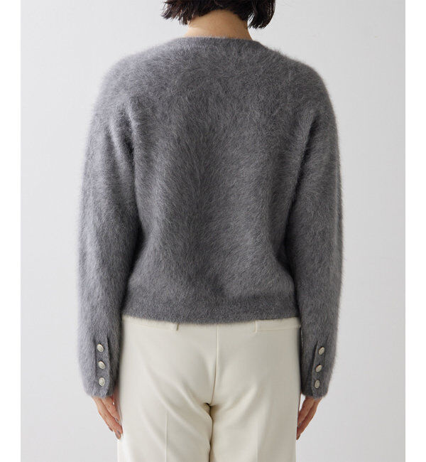  「カシミヤ混ファーニットジャケット」|ニット・セーター|