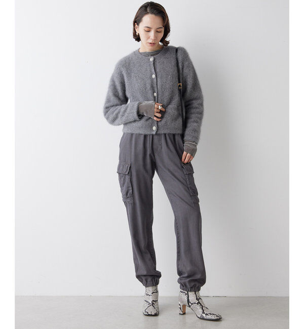  「カシミヤ混ファーニットジャケット」|ニット・セーター|