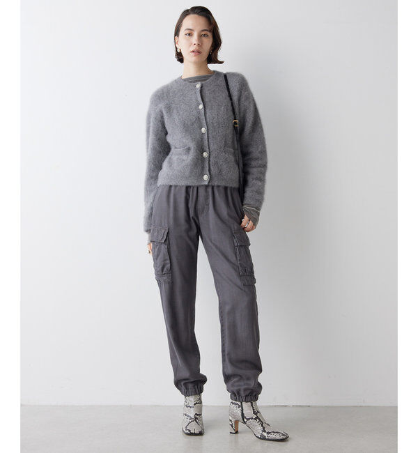  「カシミヤ混ファーニットジャケット」|ニット・セーター|