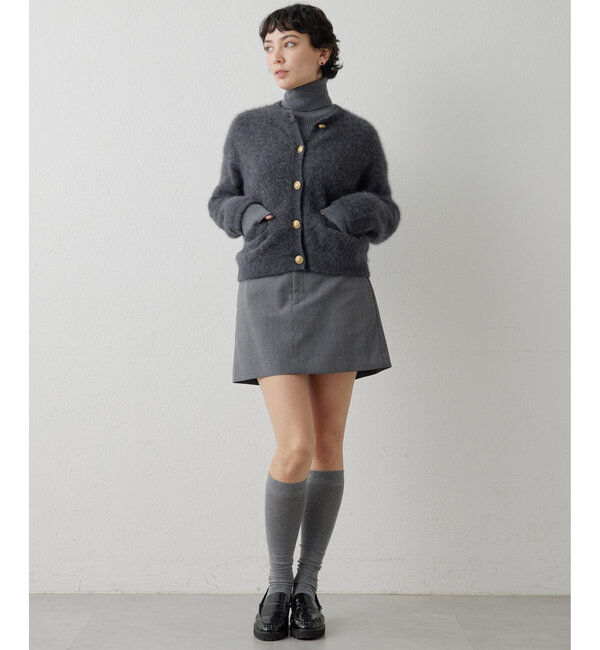  「カシミヤ混ファーニットジャケット」|ニット・セーター|