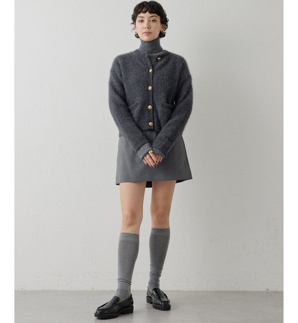  「カシミヤ混ファーニットジャケット」|ニット・セーター|