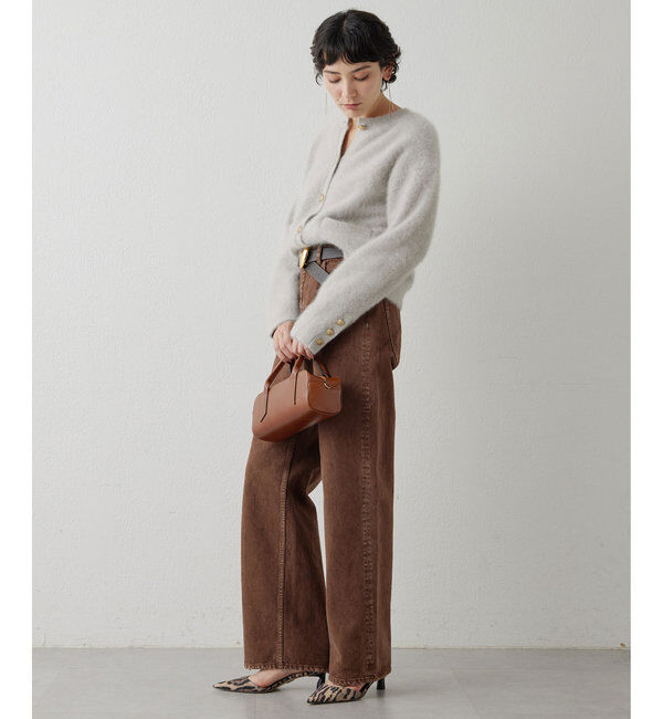  「カシミヤ混ファーニットジャケット」|ニット・セーター|