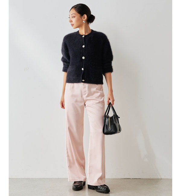  「カシミヤ混ファーニットジャケット」|ニット・セーター|