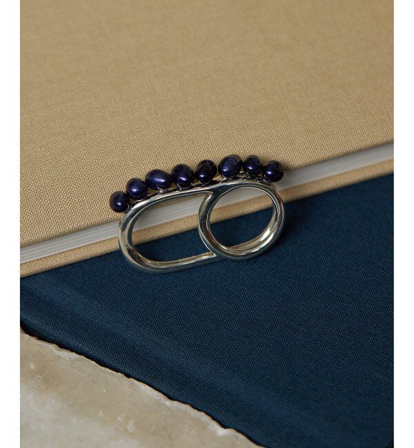 Hoaw.「【Hoaw.】Pearl double ring」|リング|