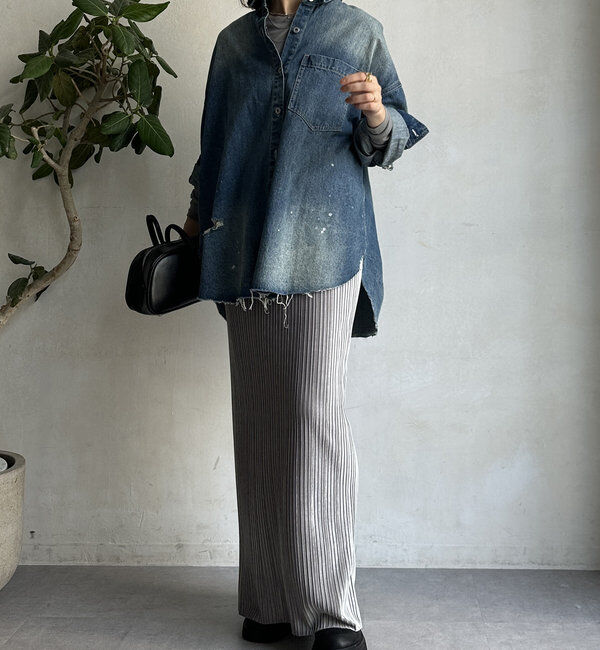  「【WEB限定】ベロアプリーツスカート」|スカート|