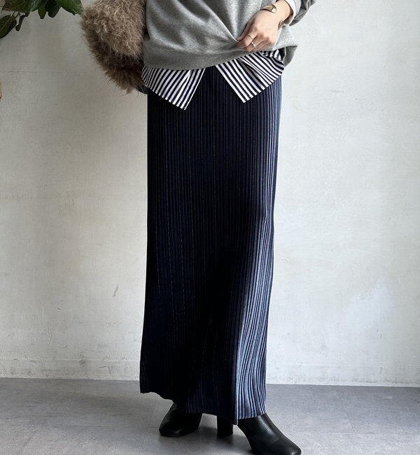  「【WEB限定】ベロアプリーツスカート」|スカート|