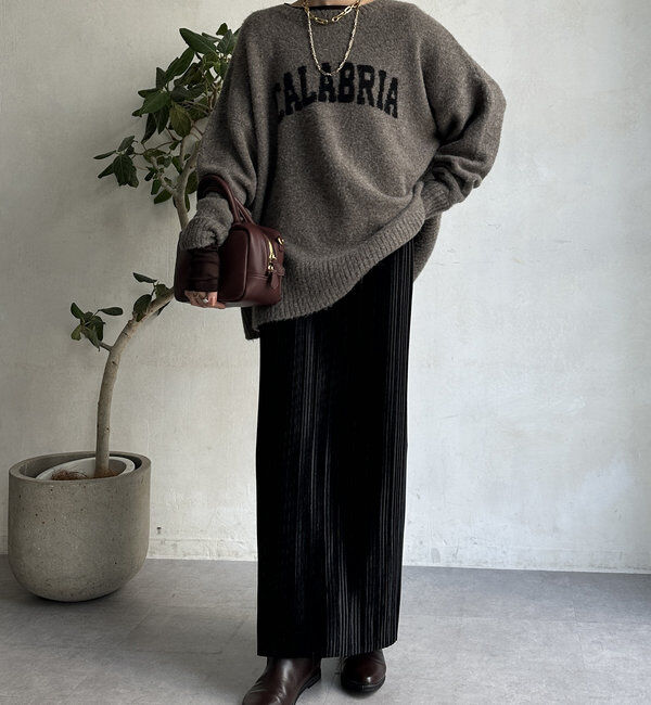  「【WEB限定】ベロアプリーツスカート」|スカート|