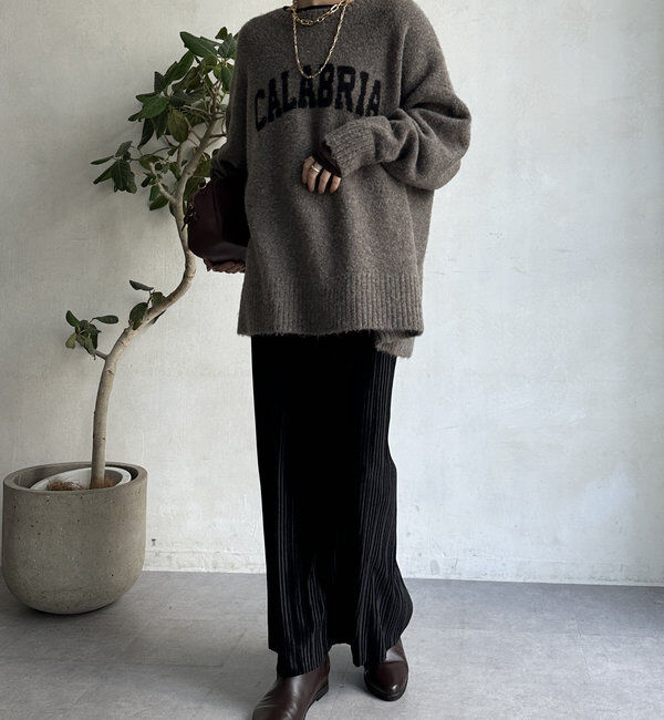  「【WEB限定】ベロアプリーツスカート」|スカート|