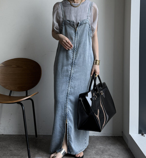  「【新色追加/WEB限定】オーガンジーレイヤードバルーントップス」|シャツ・ブラウス|