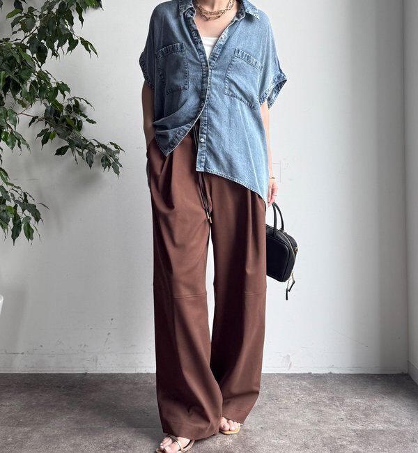  「リヨセルデニムバック切替シャツ」|シャツ・ブラウス|