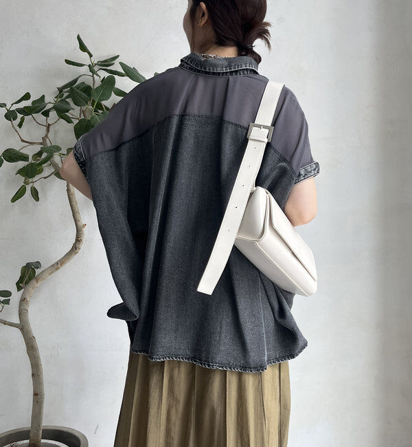  「リヨセルデニムバック切替シャツ」|シャツ・ブラウス|