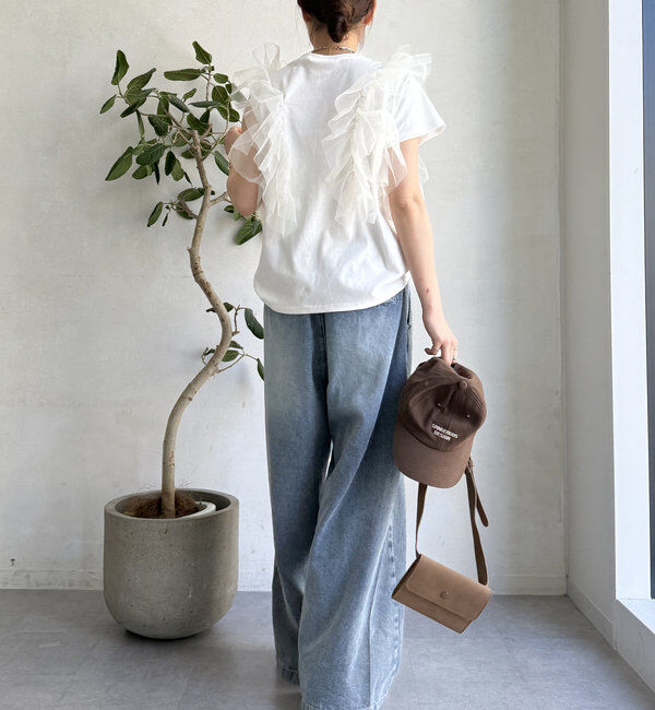  「【WEB限定】2WAYフリルTEE」|Tシャツ・カットソー|
