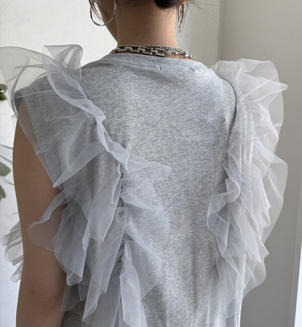  「【WEB限定】2WAYフリルTEE」|Tシャツ・カットソー|