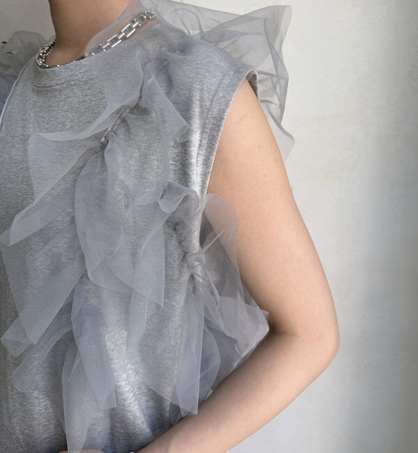  「【WEB限定】2WAYフリルTEE」|Tシャツ・カットソー|