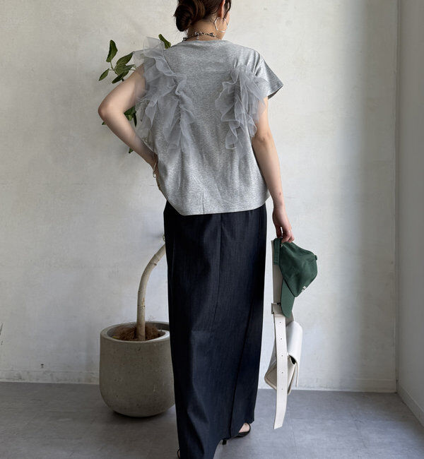  「【WEB限定】2WAYフリルTEE」|Tシャツ・カットソー|