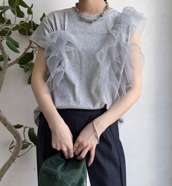  「【WEB限定】2WAYフリルTEE」|Tシャツ・カットソー|