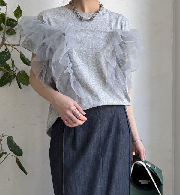  「【WEB限定】2WAYフリルTEE」|Tシャツ・カットソー|