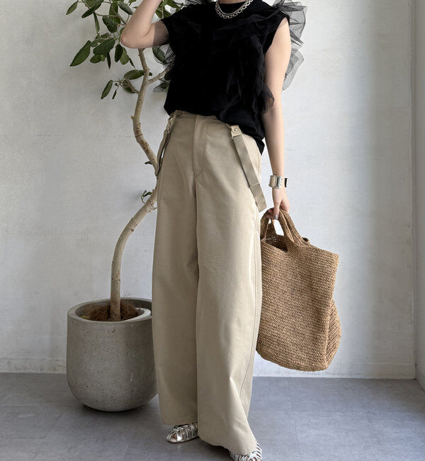  「【WEB限定】2WAYフリルTEE」|Tシャツ・カットソー|