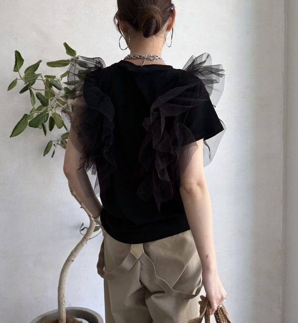  「【WEB限定】2WAYフリルTEE」|Tシャツ・カットソー|