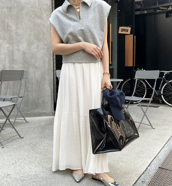  「ハーフジップスウェット＋ワンピースセット」|スーツ|