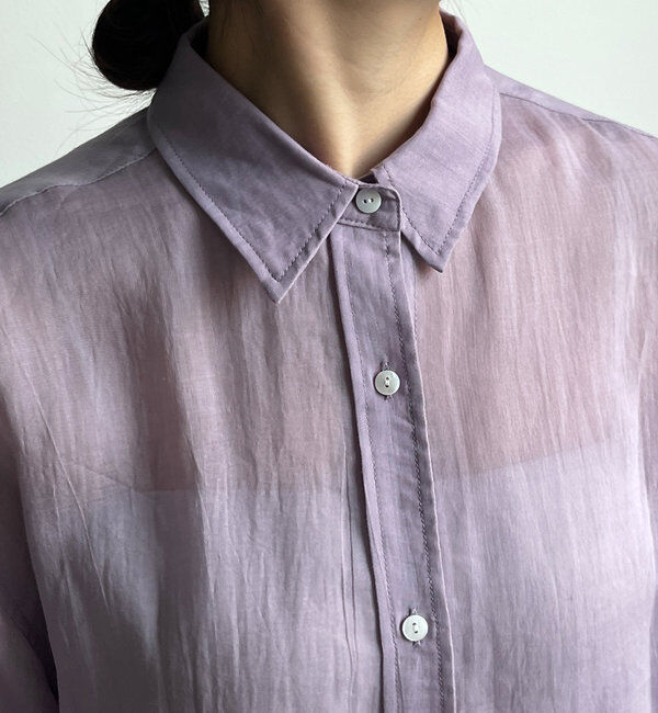  「リネンハーフスリーブシャツ」|シャツ・ブラウス|