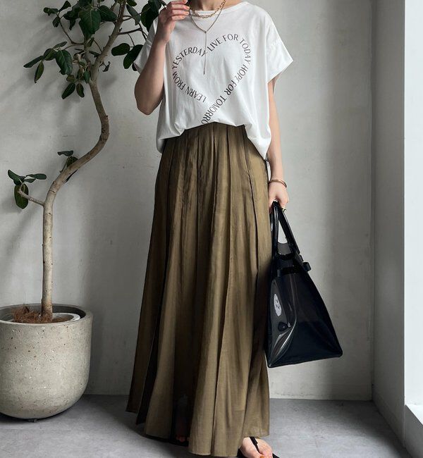  「【WEB限定】ハートタックスリーブTEE」|Tシャツ・カットソー|