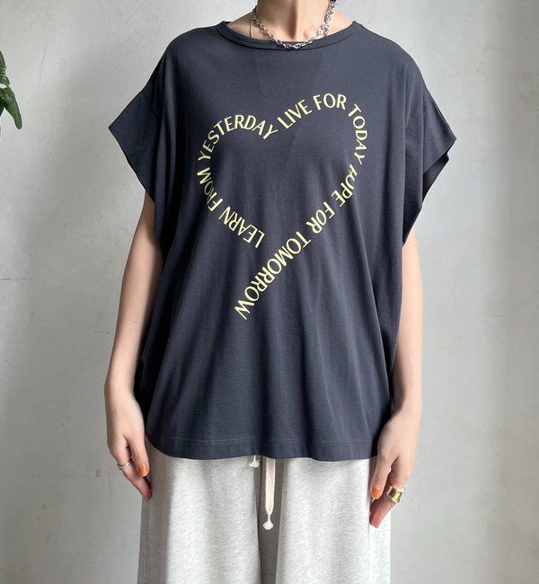  「【WEB限定】ハートタックスリーブTEE」|Tシャツ・カットソー|