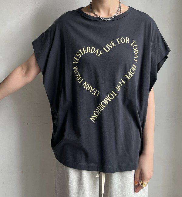  「【WEB限定】ハートタックスリーブTEE」|Tシャツ・カットソー|